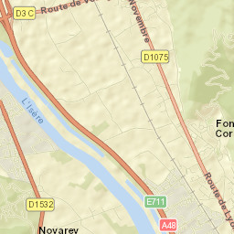Fontanil-Cornillon Street Map