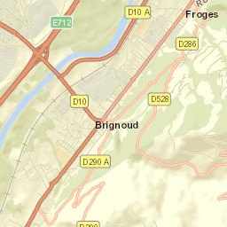 Froges Street Map