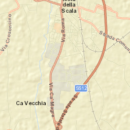 Isola della Scala Street Map