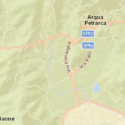 Arquà Petrarca Street Map