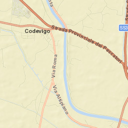 Codevigo Street Map