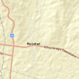 Rešetari Street Map