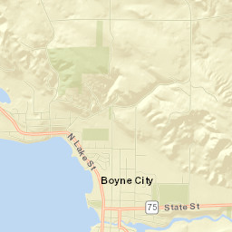 Boyne City Street Map