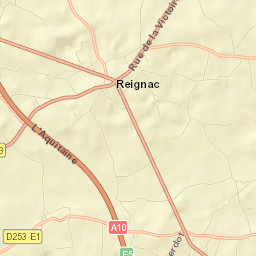 Reignac Street Map