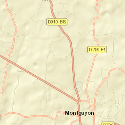 Montguyon Street Map