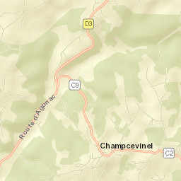 Champcevinel Street Map