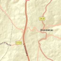 Donzenac Street Map