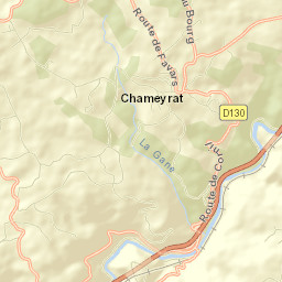 Chameyrat Street Map