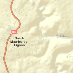 Saint-Maurice-de-Lignon Street Map
