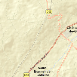 Châteauneuf-de-Galaure Street Map