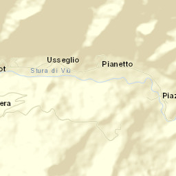 Usseglio Street Map