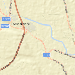 Lombardore Street Map