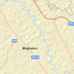 Magherno Street Map