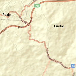 Pazin Street Map
