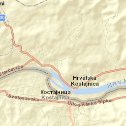Kostajnica Street Map