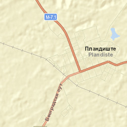 Plandište Street Map
