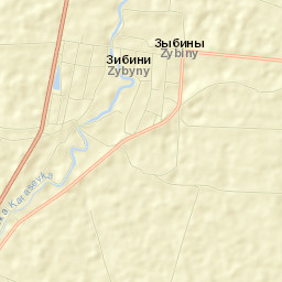 Zybiny Street Map