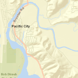 Pacific City Street Map