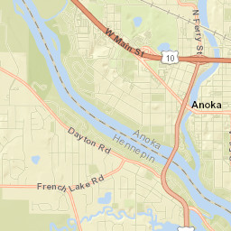 West River Road, Mississippi National River and Recreation Ar Street Map