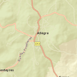 Allègre Street Map