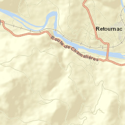 Retournac Street Map
