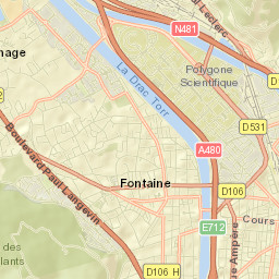 Fontaine Street Map
