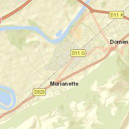 Domène Street Map