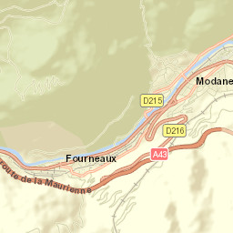 Modane Street Map