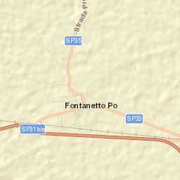 Fontanetto Po Street Map
