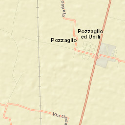 Pozzaglio ed Uniti Street Map