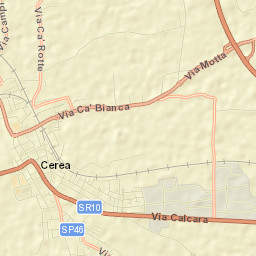 Cerea Street Map