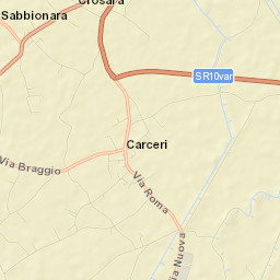 Carceri Street Map