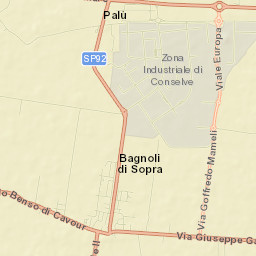Bagnoli di Sopra Street Map