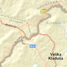 Velika Kladuša Street Map