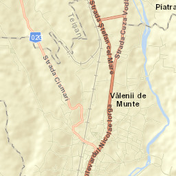 Oraş Vãlenii De Munte Street Map