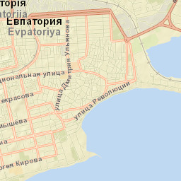 Gorodskoy okrug Yevpatoriya Street Map