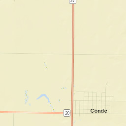 County Road 6, Conde, SD 57434, USA Street Map