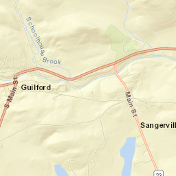 Sangerville Street Map