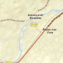 Razac-sur-l’Isle Street Map