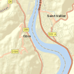 Saint-Vallier Street Map
