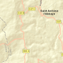 Saint-Antoine-l'Abbaye Street Map