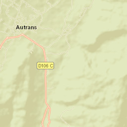 Autrans Street Map