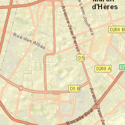 Grenoble Street Map