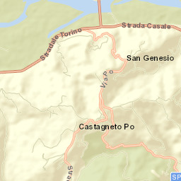 Castagneto Po Street Map