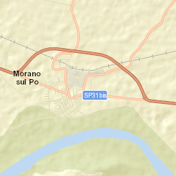 Morano sul Po Street Map