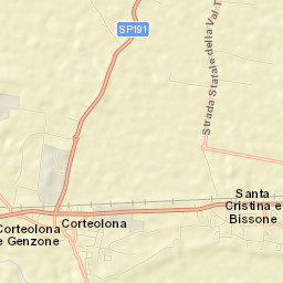 Santa Cristina Street Map