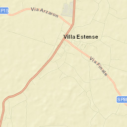 Villa Estense Street Map