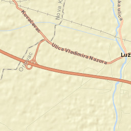 Lužani Street Map