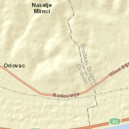 Oriovac Street Map