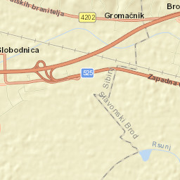 Slobodnica Street Map